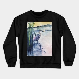 Blue heron Crewneck Sweatshirt